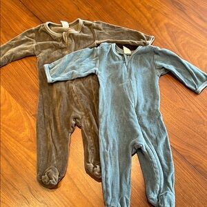 Kate Quinn Green and Blue Footies One Piece bundle